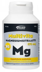 MULTIVITA MAGN.SITR.+B6 APPELSIINI 175 MG/2 MG 80 PURUTABL