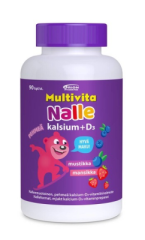MULTIVITA NALLE KALSIUM+D3 100 MG/5 MCG 90 TABL