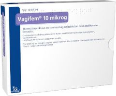 VAGIFEM 10 mikrog emätinpuikko, tabl 18 fol